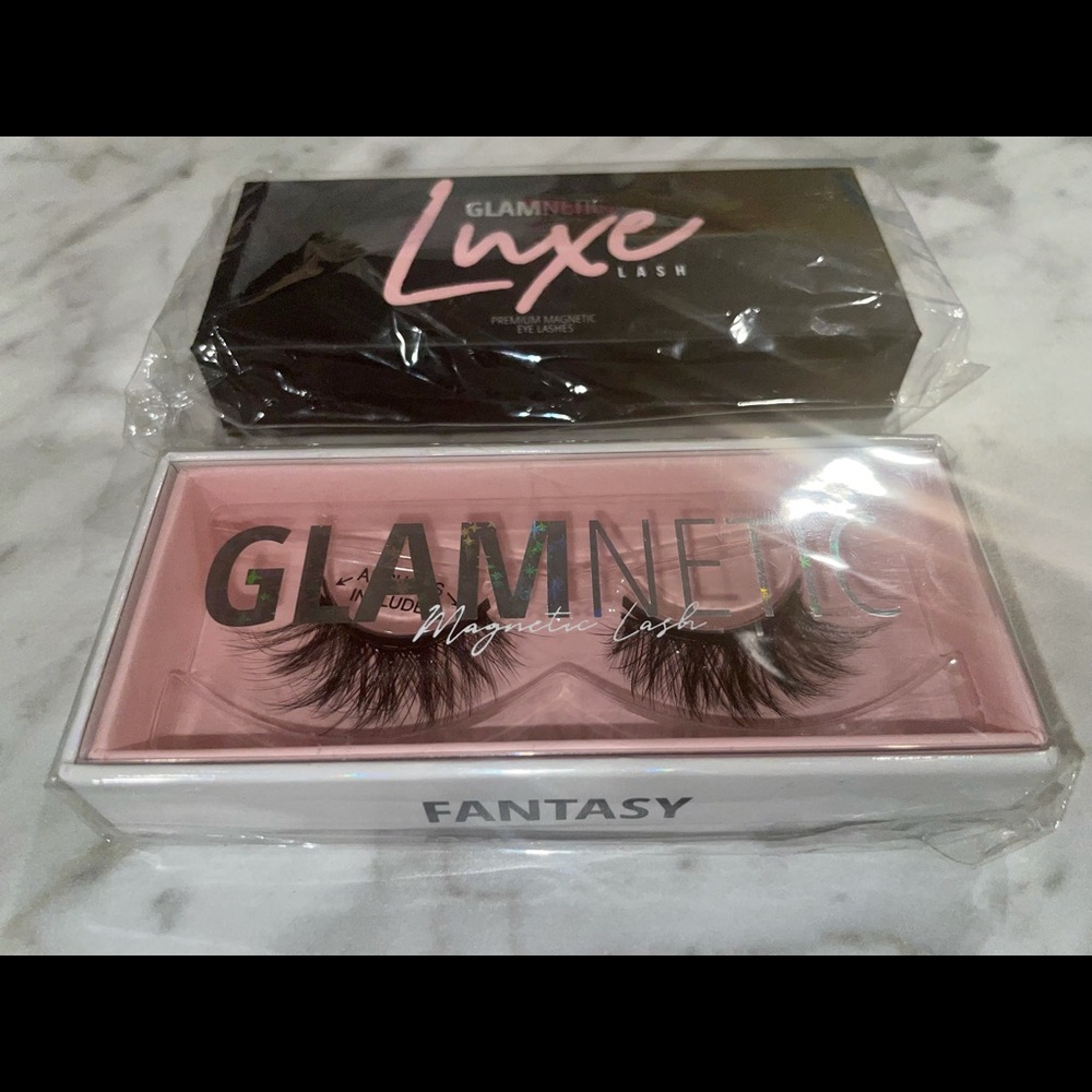 Glamnetic lashes, (set of 2) still in package- read description